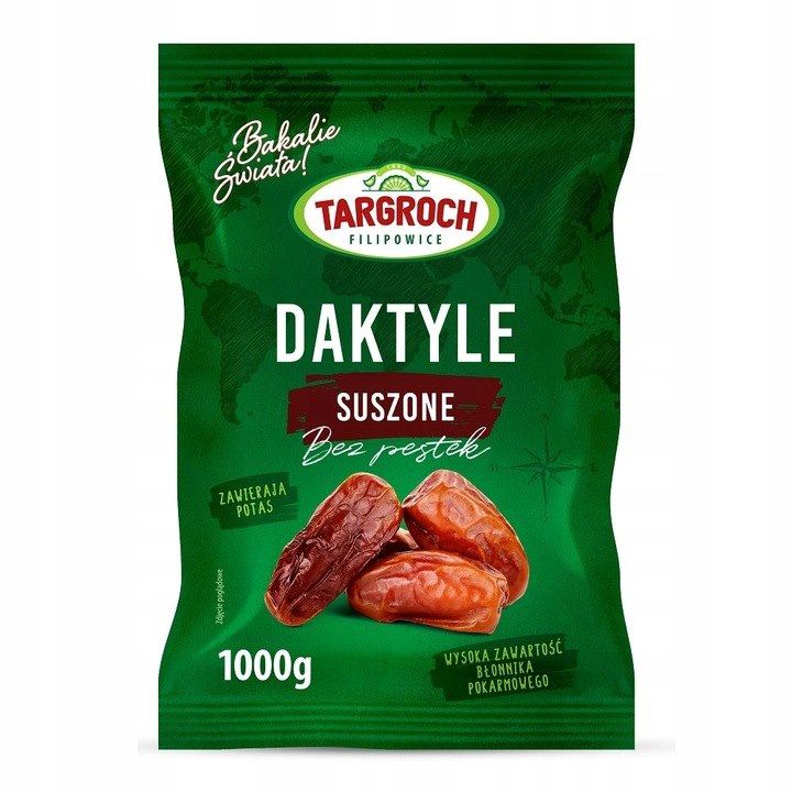 Daktyle bezpestkowe 1 kg TAR-GROCH flowpack