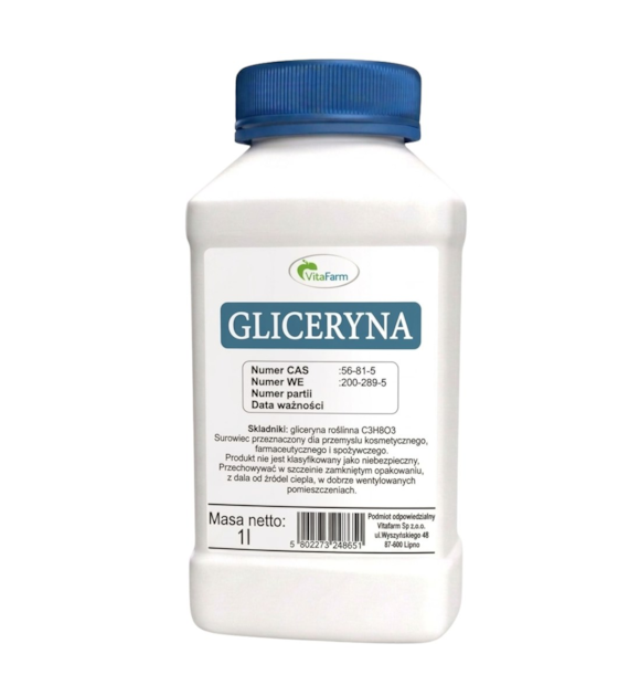 Gliceryna roślinna 99,5% 1L