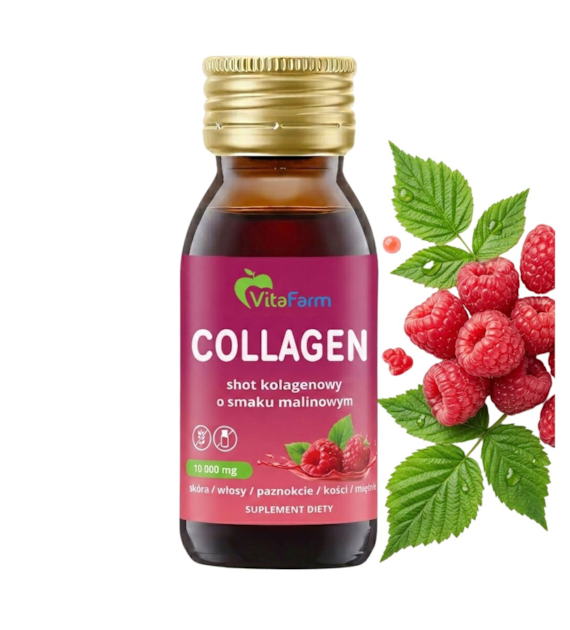 COLLAGEN SHOT smak malinowy 30ml Vitafarm