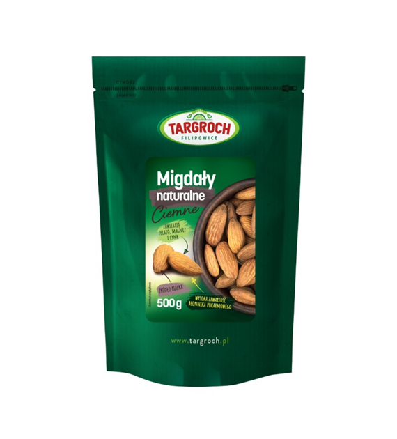 Migdały naturalne ciemne kalifornijskie 500g TAR-GROCH