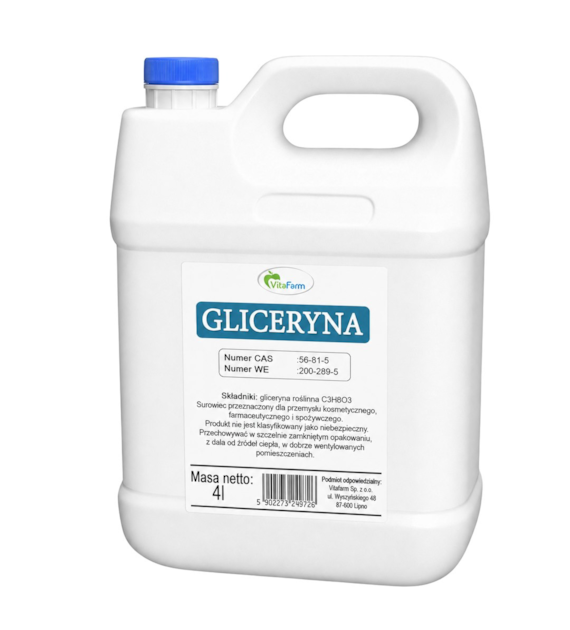 Gliceryna roślinna 99,5% 4l