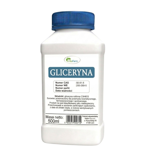 Gliceryna roślinna 99,5% 500ml