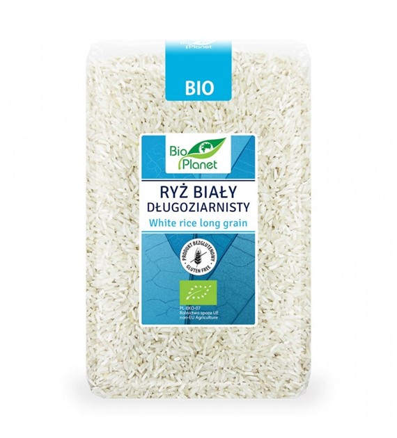 RYŻ BIAŁY DŁUGOZIARNISTY BEZGLUTENOWY BIO 1 kg