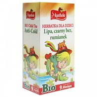 HERBATKA DLA DZIECI - NA PRZEZIĘBIENIE LIPA, CZARNY BEZ, RUMIANEK  (20 x 1,5 g) 30 g