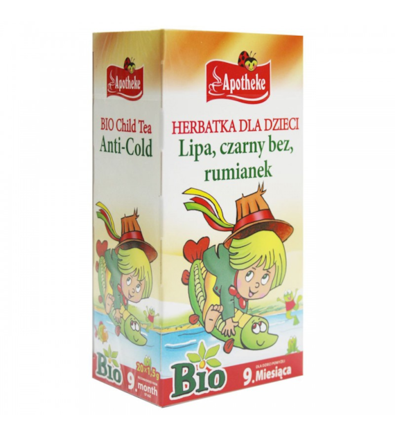 HERBATKA DLA DZIECI - NA PRZEZIĘBIENIE LIPA, CZARNY BEZ, RUMIANEK (20 x 1,5 g) 30 g