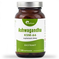 Ashwagandha KSM-66 ekstrakt kapsułki 200mg 120 szt.