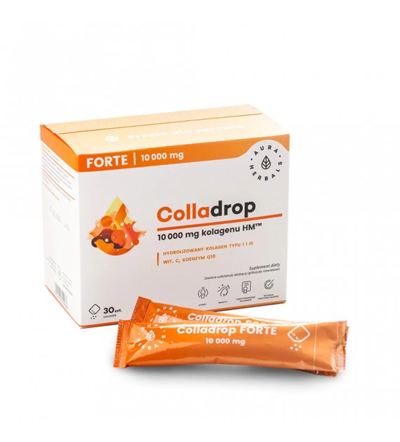 Colladrop Forte, kolagen morski 10000 mg, saszetki 30 szt.