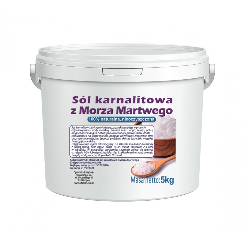 Sól karnalitowa z Morza Martwego 5 kg