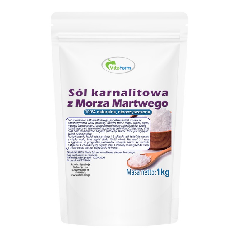 Sól karnalitowa z Morza Martwego 1 kg