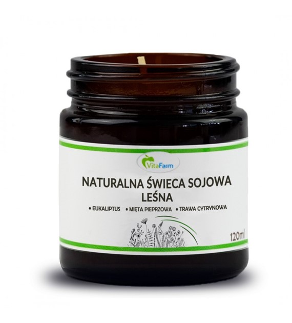 Naturalna świeca sojowa leśna 120ml