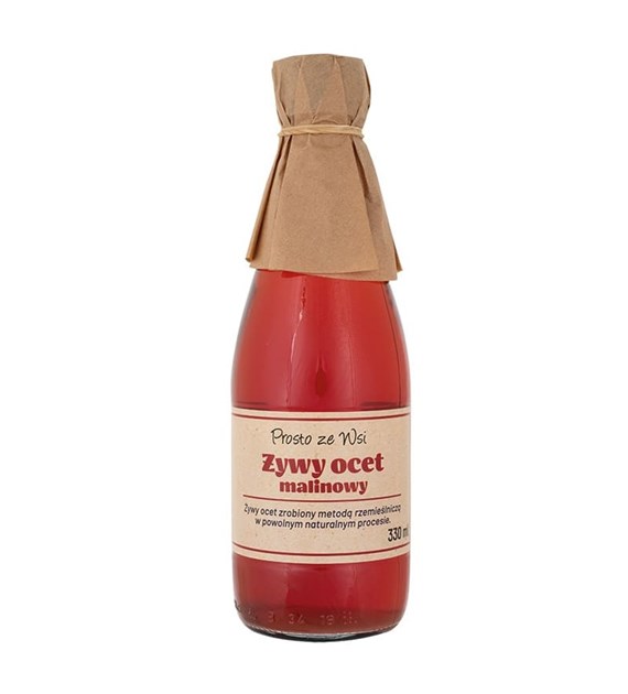 ŻYWY OCET MALINOWY BIO 330 ml