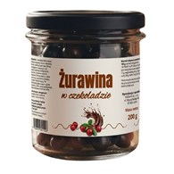 Żurawina w czekoladzie deserowej 200g słoik