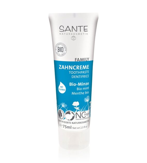 Pasta do zębów miętowa z fluorem ECO 75ml SANTE