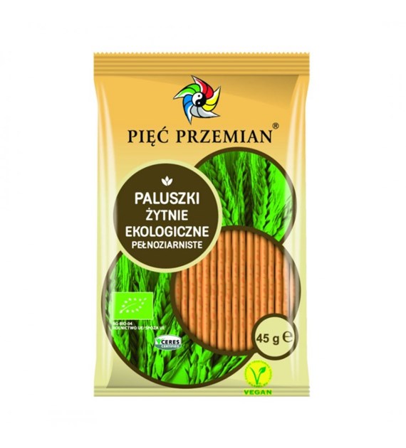 PALUSZKI ŻYTNIE PEŁNOZIARNISTE BIO 45 g