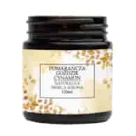 Naturalna świeca sojowa 120ml (pomarańcza, goździk, kora cynamonu)