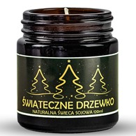 Naturalna świeca sojowa 120ml ŚWIĄTECZNE DRZEWKO