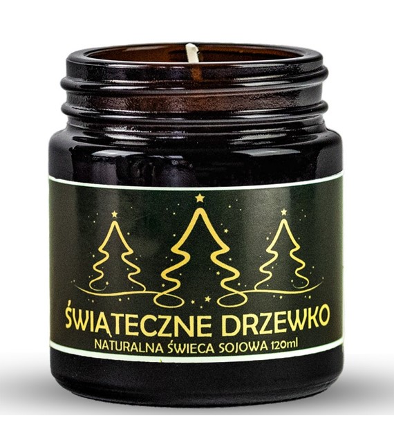 Naturalna świeca sojowa 120ml ŚWIĄTECZNE DRZEWKO