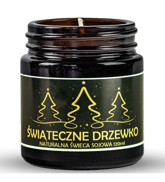 Naturalna świeca sojowa 120ml ŚWIĄTECZNE DRZEWKO