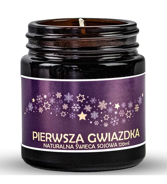 Naturalna świeca sojowa 120ml PIERWSZA GWIAZDKA