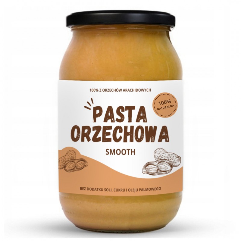 Pasta orzechowa smooth 900g