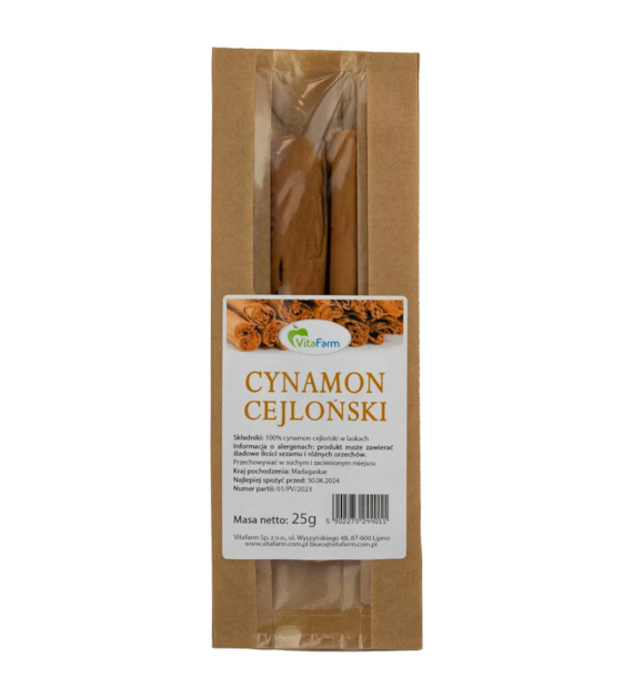 Cynamon cejloński laski 25g