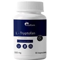 L-tryptofan 500mg kapsułki pullulan 90 szt.