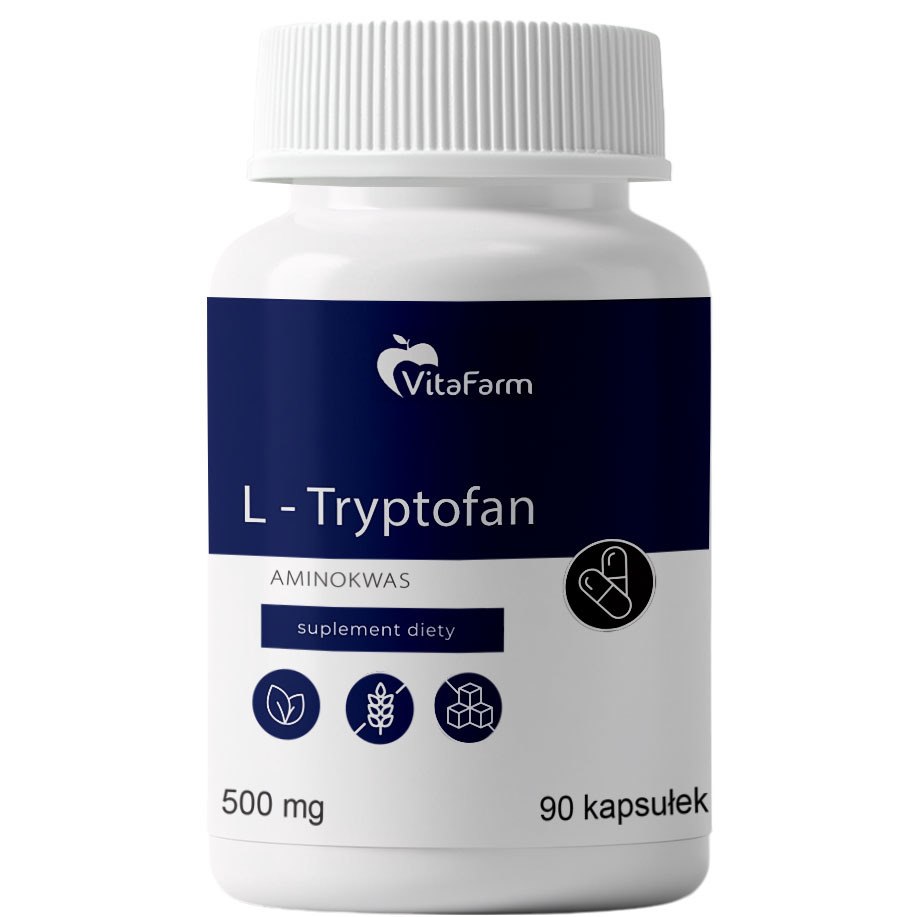 L-tryptofan 500mg kapsułki pullulan 90 szt.