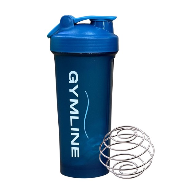 Shaker plastikowy 600ml granatowy GYMLINE