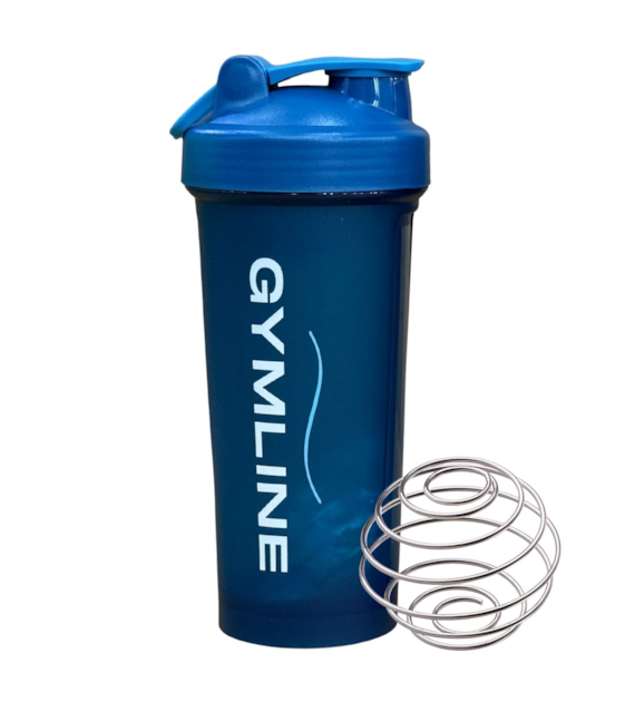 Shaker plastikowy 600ml granatowy GYMLINE