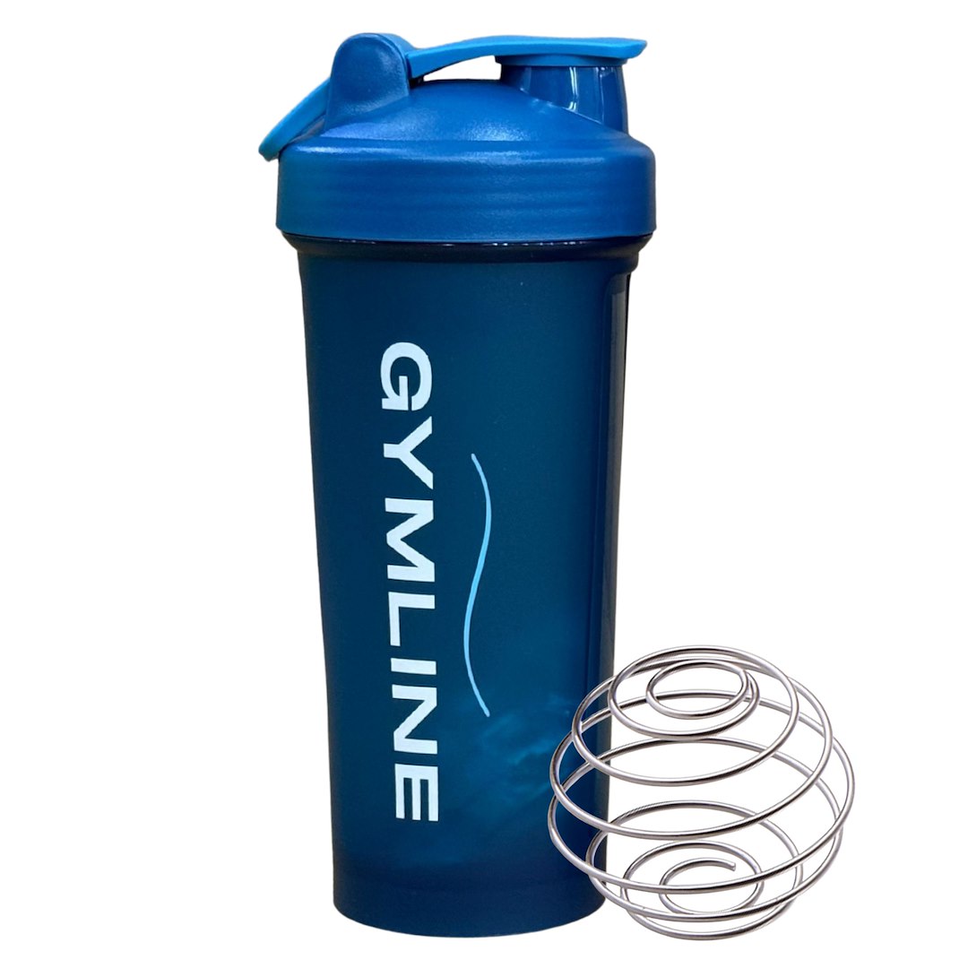 Shaker plastikowy 600ml granatowy GYMLINE