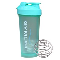 Shaker plastikowy 600ml zielony GYMLINE