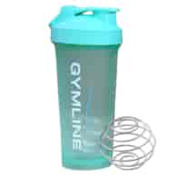 Shaker plastikowy 600ml zielony GYMLINE