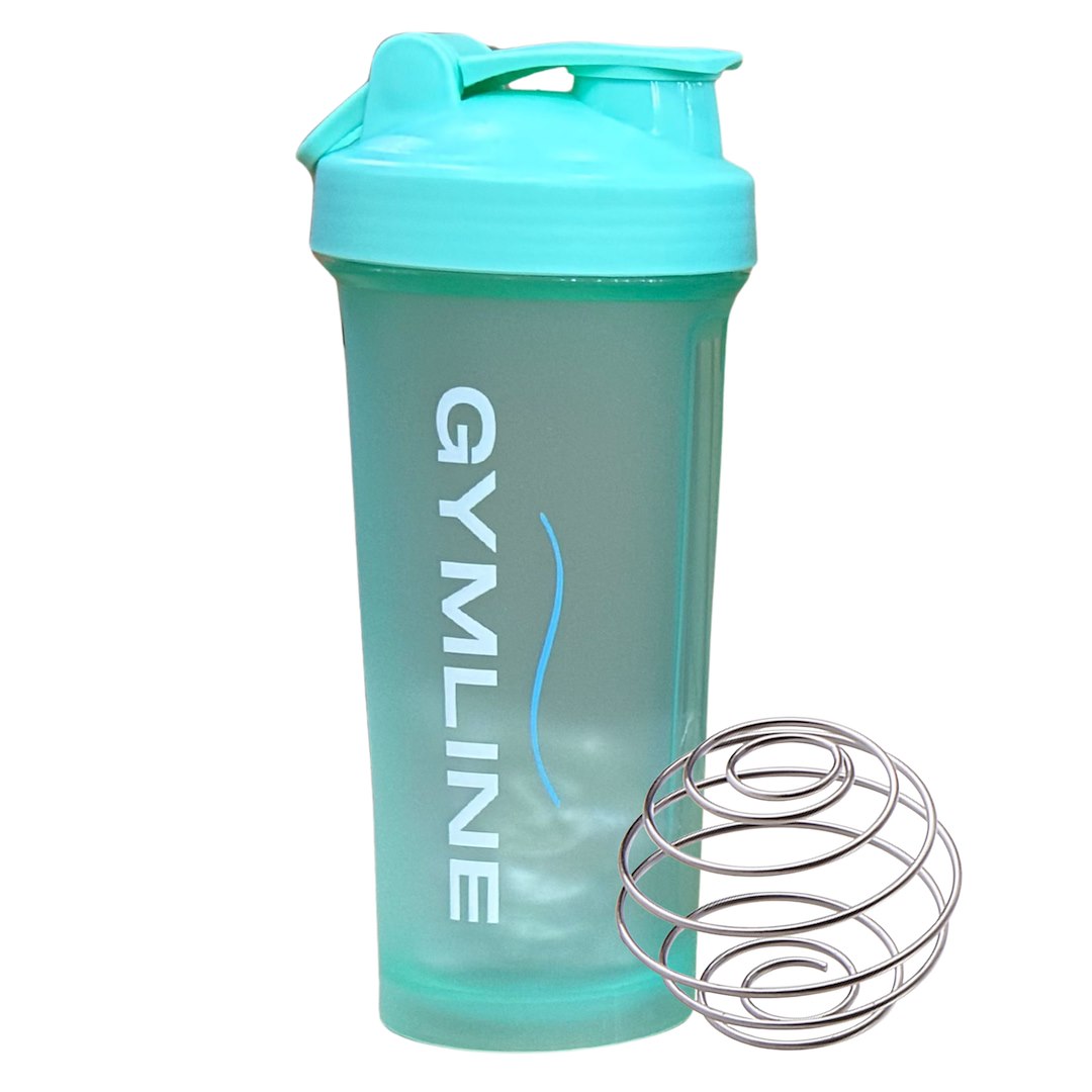Shaker plastikowy 600ml zielony GYMLINE