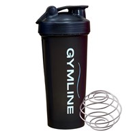 Shaker plastikowy 600ml czarny GYMLINE