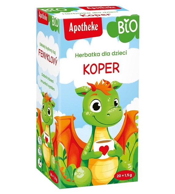 HERBATKA DLA DZIECI - KOPER WŁOSKI BIO (20 x 1,5 g) 30 g - APOTHEKE