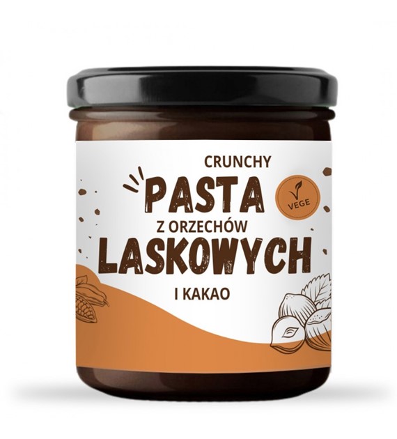 Krem orzech laskowy i kakao crunchy 300g