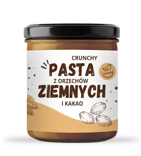 Krem orzech ziemny i kakao crunchy VEGAN 300g