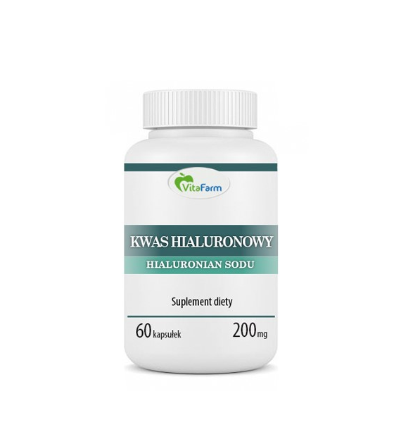 Kwas hialuronowy (hialuronian sodu) kapsułki pullulan 200mg 60 szt.