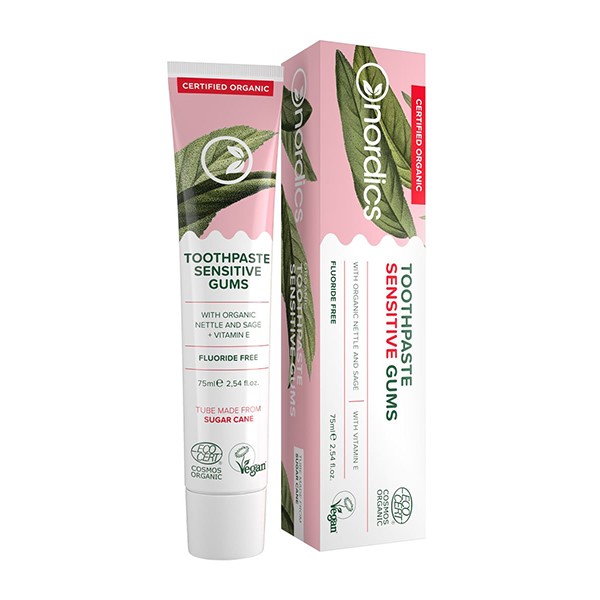 PASTA DO ZĘBÓW SENSITIVE GUMS BEZ FLUORU ECO 75 ml