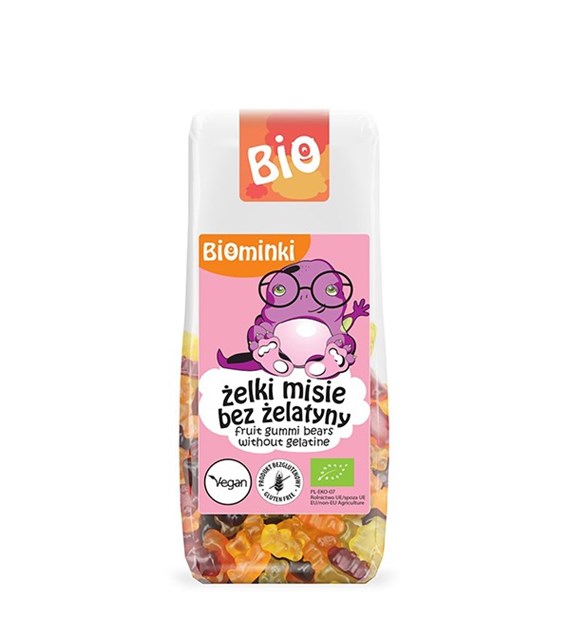 ŻELKI (MISIE) BEZ ŻELATYNY BEZGLUTENOWE BIO 100 g