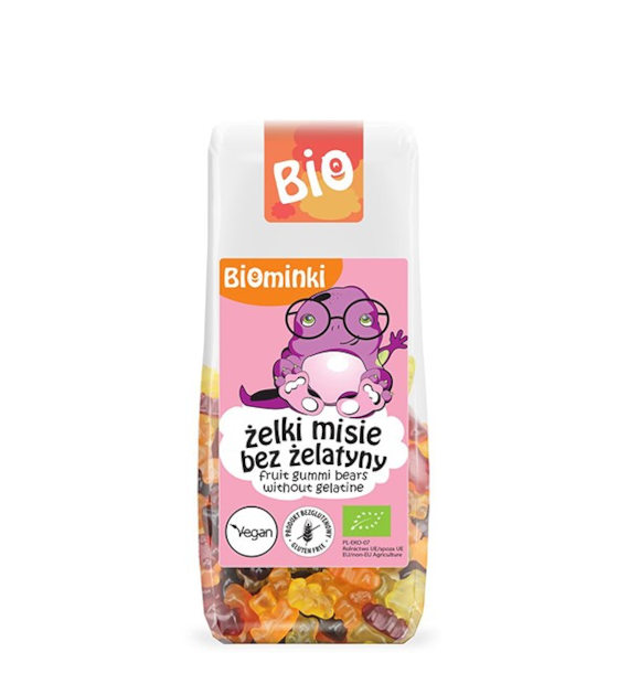 ŻELKI (MISIE) BEZ ŻELATYNY BEZGLUTENOWE BIO 100 g