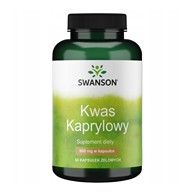 Kwas kaprylowy 600mg 60 kaps Swanson