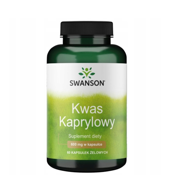 Kwas kaprylowy 600mg 60 kaps Swanson