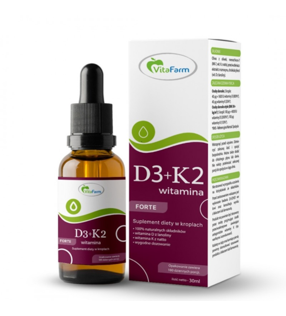 Witamina D3 (4000 IU) + K2MK7 krople 30 ml