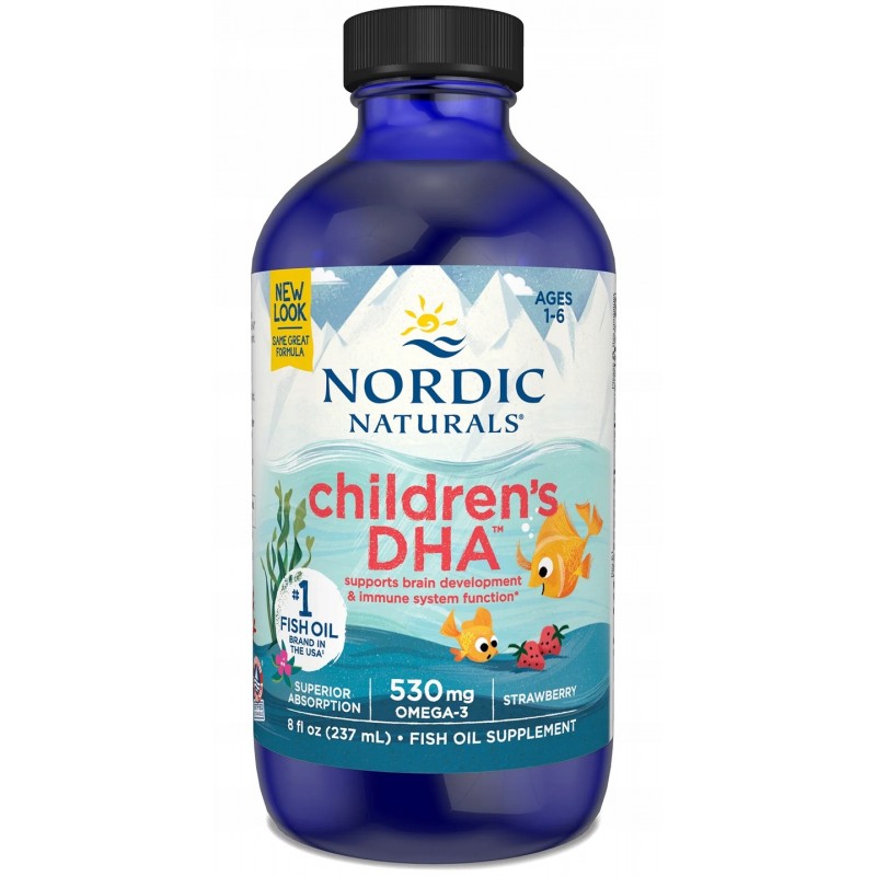 Omega 3 dla dzieci truskawkowy płyn 237 ml