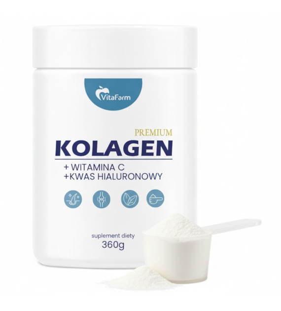 Kolagen rybi z witaminą C i kwasem hialuronowym 360 g
