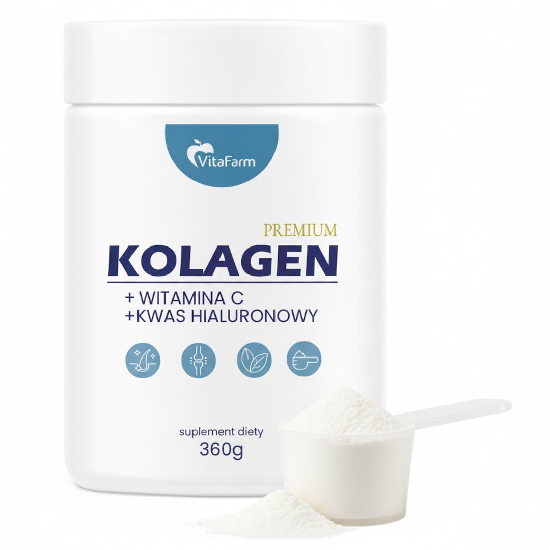 Kolagen rybi z witaminą C i kwasem hialuronowym 360 g