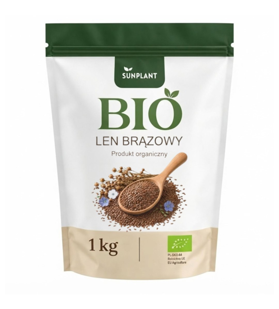 BIO Len brązowy 1kg (PL-EKO-04)