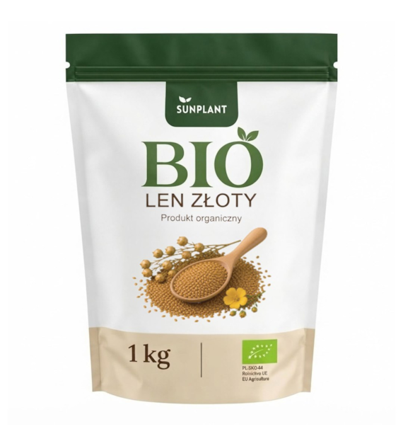 BIO Len złoty 1kg (PL-EKO-04)