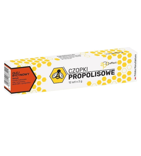 Czopki propolisowe z olejem rycynowym Api Effect 12 szt